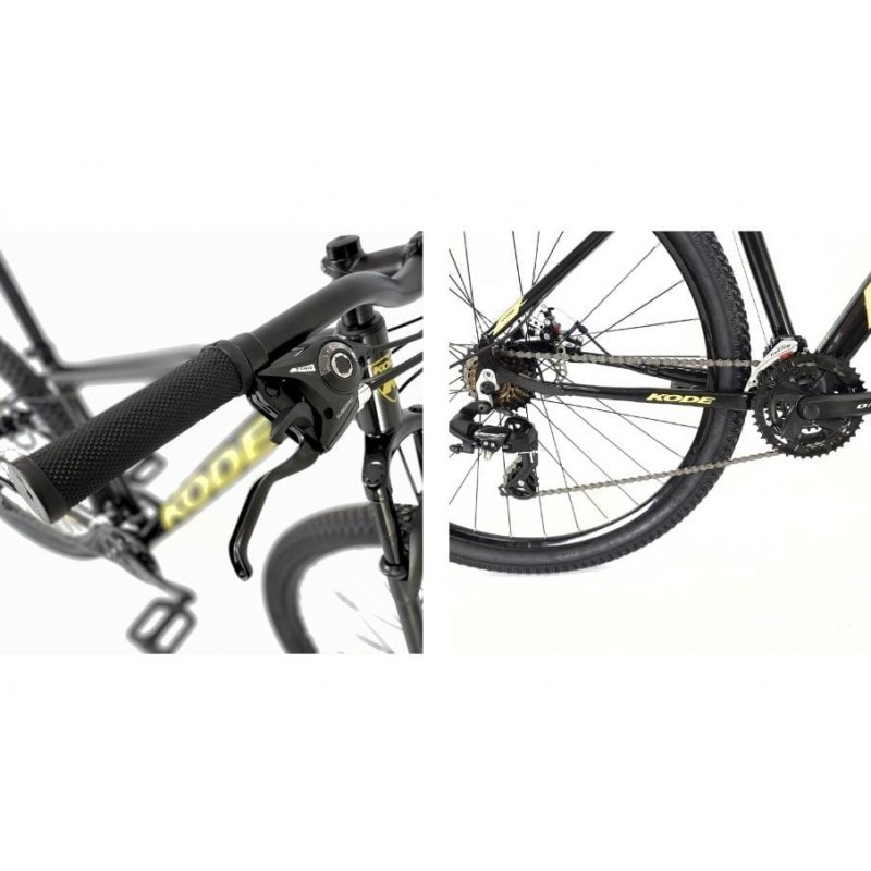 Bicicleta Kode KN29 Preta/Amarelo