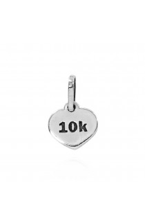 Pingente Distância 10K Prata