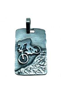 Pingente Placa DH Prata