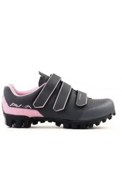 Sapatilha AVVA Feminina MTB Cinza/Rosa